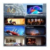 Hisense 43A6S 4K UHD Smart LED TV 43"/108cm, 3840x2160, 3xHDMI/2xUSB/RJ45/Wifi