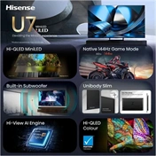 Hisense 50U7SE 4K UHD SMART MINILED TV
