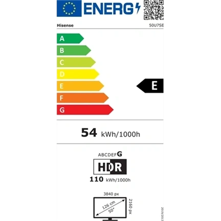 Hisense 50U7SE 4K UHD SMART MINILED TV