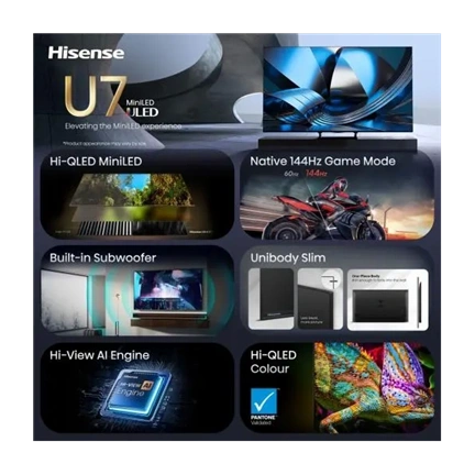 Hisense 50U7SE 4K UHD SMART MINILED TV