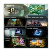 Hisense 55E8S 4K UHD SMART MINILED televízió