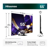 Hisense 55U7SPRO 4K SMART MINILED televízió