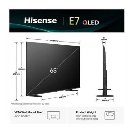 Hisense 65E7Q UHD SMART QLED TV