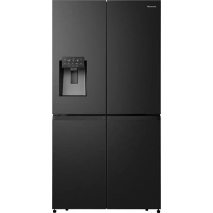 Hisense RQ760N4SBFE Hi7 szabadonálló négyajtós hűtőszekrény, fekete, 584 l