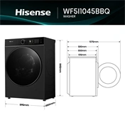 Hisense WF5i1045BBQ mosógép 10kg