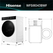 Hisense WF5i8043BWF mosógép 8kg