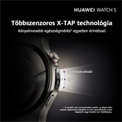Huawei Watch 5 okosóra, 46mm, fekete
