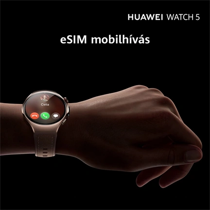 Huawei Watch 5 okosóra, 46mm, fekete