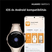Huawei Watch 5 okosóra, 46mm, fekete