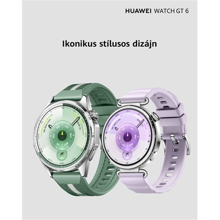 Huawei Watch GT 6 okosóra, 46mm, fekete