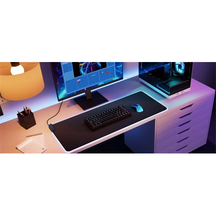 Hyte CNVS Intense Play Mat qRGB Gaming Mousepad - Black