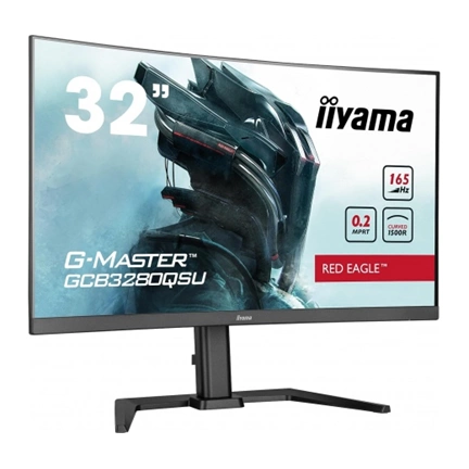 IIYAMA G-Master GCB3280QSU-B1 31,5" ívelt 1500R WQHD 165Hz 0,2ms