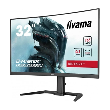 IIYAMA G-Master GCB3280QSU-B1 31,5" ívelt 1500R WQHD 165Hz 0,2ms