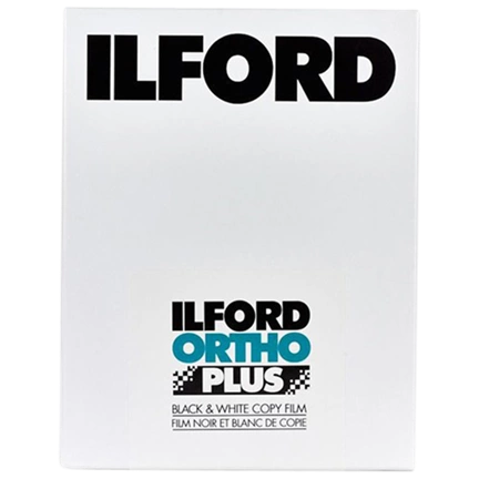 ILFORD Ortho Plus 4x5 síkfilm, 25 lap