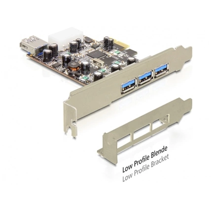 I/O DELOCK PCI-E -> 3x external + 1x internal USB 3.0 port (89281)