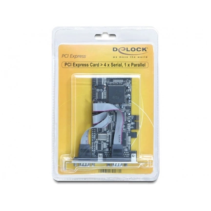 I/O DELOCK PCI-E -> 4x Serial + 1x Parallel (89177)
