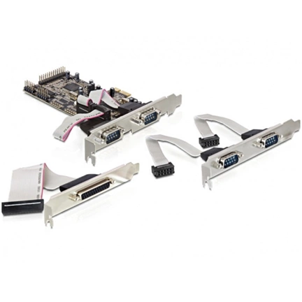 I/O DELOCK PCI-E -> 4x Serial + 1x Parallel (89177)