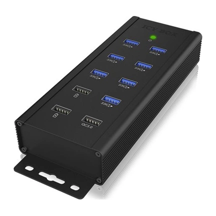 IcyBox 7x Port USB 3.0 HUB és 3 töltőport