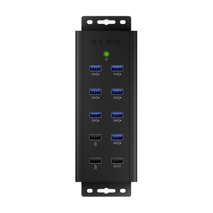 IcyBox 7x Port USB 3.0 HUB és 3 töltőport