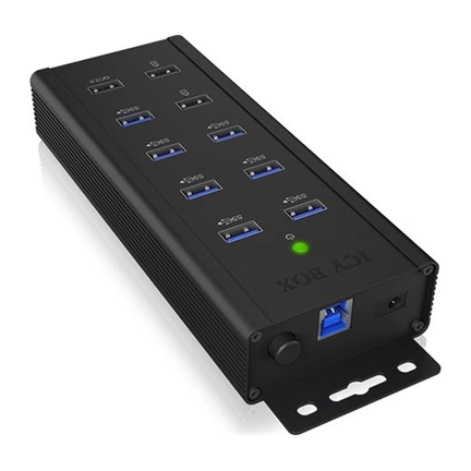 IcyBox 7x Port USB 3.0 HUB és 3 töltőport