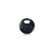 IcyBox Desk Hub 4x USB 3.0, 1x audio input, 1x audio output
