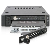 Icy Dock MB492SKL-B 2x 6,3cm SATA/SAS HDD SSD in 1x 3,5" fém