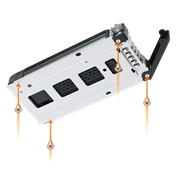 Icy Dock MB601TP-1B kivehető M.2 SSD-tálca ToughArmor MB601VK-1B/MB601M2K-1B-hez