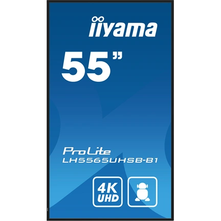 Iiyama ProLite LH5565UHSB-B1 professzionális kijelző, LFD 55" 4K UHD IPS Android