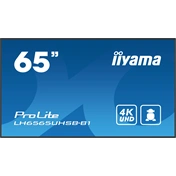 Iiyama ProLite LH6565UHSB-B1 professzionális kijelző, LFD 65" 4K UHD IPS Android