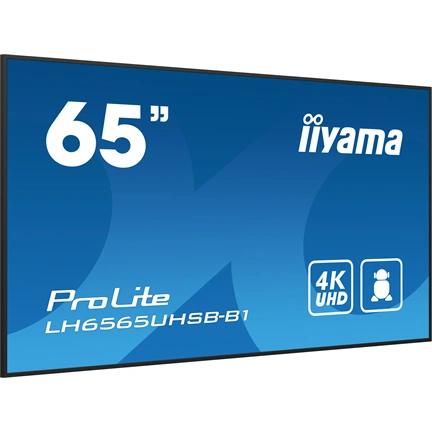 Iiyama ProLite LH6565UHSB-B1 professzionális kijelző, LFD 65" 4K UHD IPS Android