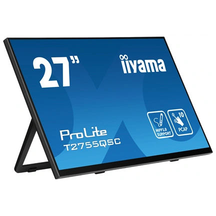 Iiyama ProLite T2755QSC-B1 érintőképernyős monitor - 27" QHD IPS, stylus támogatása, kitámasztó, karcálló