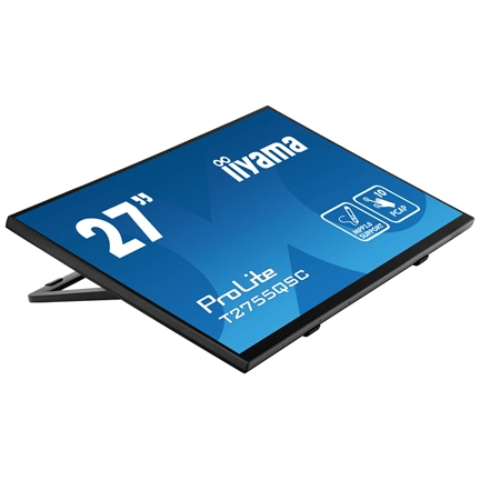 Iiyama ProLite T2755QSC-B1 érintőképernyős monitor - 27" QHD IPS, stylus támogatása, kitámasztó, karcálló