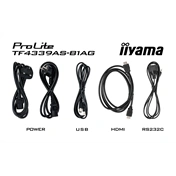 Iiyama ProLite TF4339AS-B1AG interaktív PCAP érintőkijelző 43" FHD IPS, Android 11
