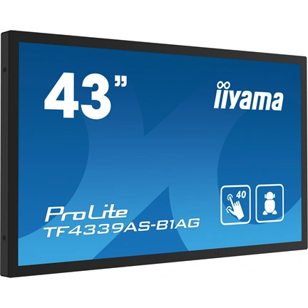 Iiyama ProLite TF4339AS-B1AG interaktív PCAP érintőkijelző 43" FHD IPS, Android 11