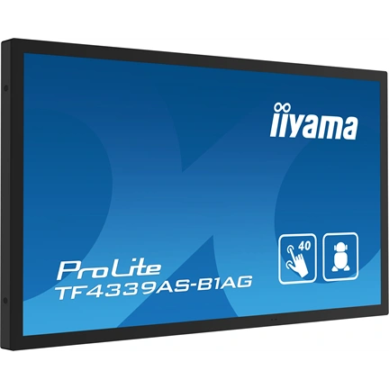Iiyama ProLite TF4339AS-B1AG interaktív PCAP érintőkijelző 43" FHD IPS, Android 11