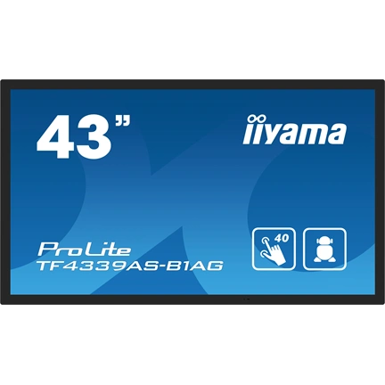 Iiyama ProLite TF4339AS-B1AG interaktív PCAP érintőkijelző 43" FHD IPS, Android 11