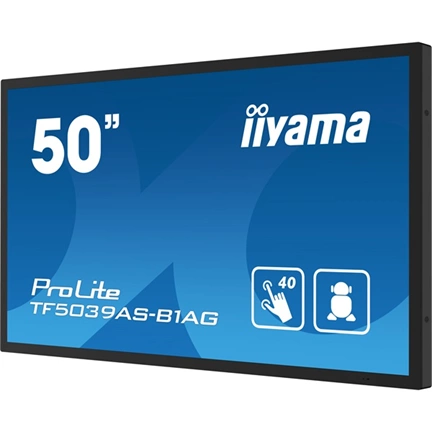Iiyama ProLite TF5039AS-B1AG interaktív PCAP érintőkijelző 50" FHD IPS, Android 11