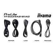 Iiyama ProLite TF5039AS-B1AG interaktív PCAP érintőkijelző 50" FHD IPS, Android 11