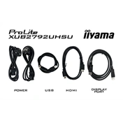 Iiyama ProLite XUB2792UHSU-B6 monitor - 27" 4K UHD IPS, állítható magasság, pivot