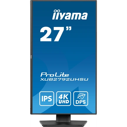Iiyama ProLite XUB2792UHSU-B6 monitor - 27" 4K UHD IPS, állítható magasság, pivot