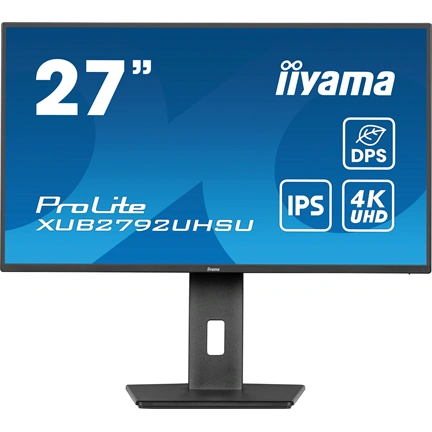 Iiyama ProLite XUB2792UHSU-B6 monitor - 27" 4K UHD IPS, állítható magasság, pivot