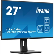 Iiyama ProLite XUB2797UHSNP-B1 monitor - 27" QHD IPS, RJ45 KVM switch, USB-C dokkoló, 96W PD