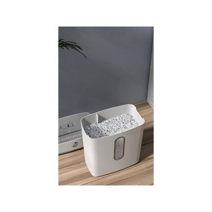 Iratmegsemmisítő, konfetti, 8 lap, HP "Oneshred 8CC", világosszürke