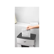 Iratmegsemmisítő, mikrokonfetti, 10 lap, HP "Oneshred 10MC", világosszürke