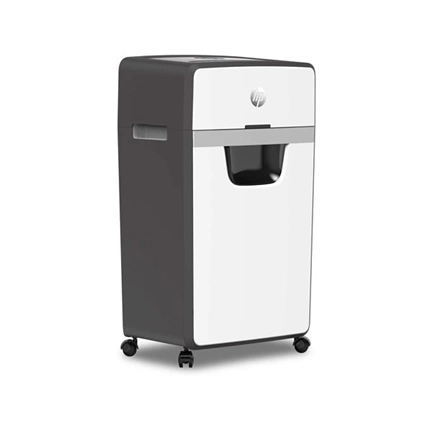 Iratmegsemmisítő, mikrokonfetti, 16 lap, HP "Oneshred 16MC", világosszürke
