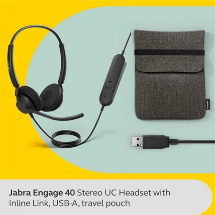 JABRA Engage 40 Stereo USB-A MS + Control Unit