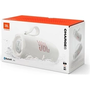 JBL Charge 6 hangszóró - Bluetooth, hordozható, vízálló, ütésálló, 45W, fehér