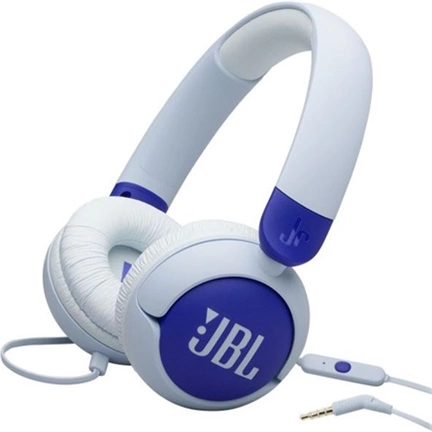 JBL Junior 320 fejhallgató gyerekeknek 85dB hangerőkorlátozással, 3,5mm, kék