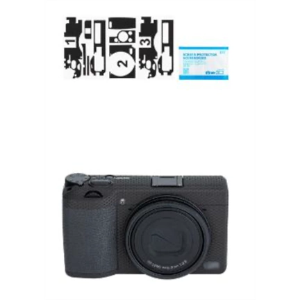 JJC Anti-Scratch Protective Skin Film for Ricoh GR III - Matrix Black