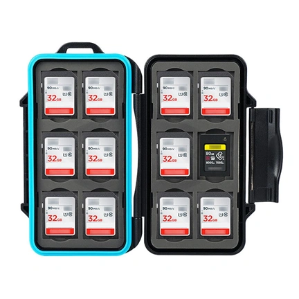 JJC Memory Card Case holds SD x 12, CFexpress Type A x 12